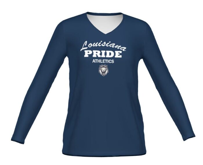 Women's Cotton-Touch™ Poly Long Sleeve Tee - Navy LAP