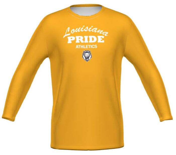 Men's Turbo Cotton-Touch™ Poly Long Sleeve Tee - Gold LAP