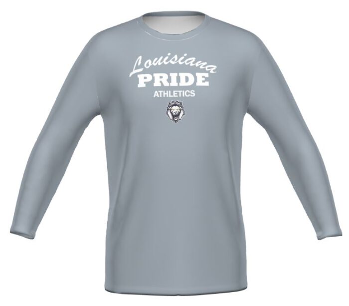 Men's Turbo Cotton-Touch™ Poly Long Sleeve Tee - Gray LAP