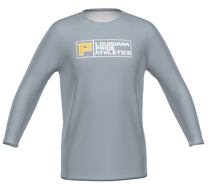 Men's Turbo Cotton-Touch™ Poly Long Sleeve Tee - Gray PB