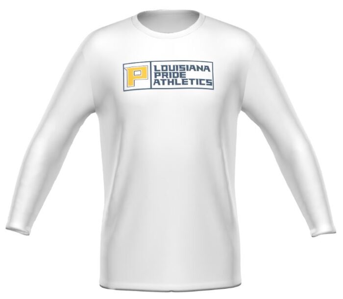 Men's Turbo Cotton-Touch™ Poly Long Sleeve Tee - White PB