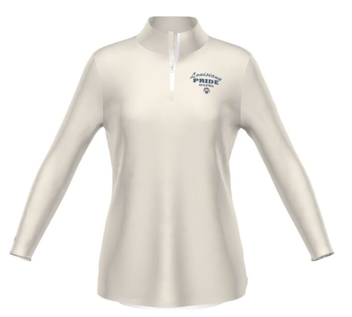 Women's FreeStyle Cotton-Touch™ Poly 1/4 Zip Pullover - Cream LAP