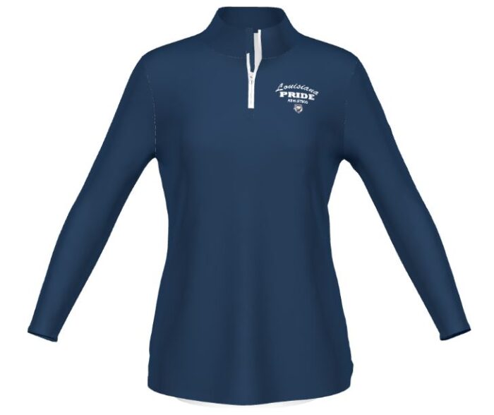 Women's FreeStyle Cotton-Touch™ Poly 1/4 Zip Pullover - Navy LAP